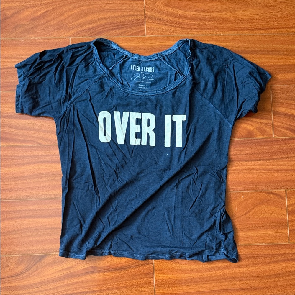 Tyler Jacobs "Over It" Short Sleeve Tee in Black